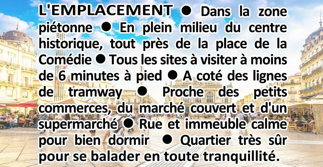 Comédie Musée-Fabre PARKING OFFERT Climatisation Apartamento Montpellier Exterior foto